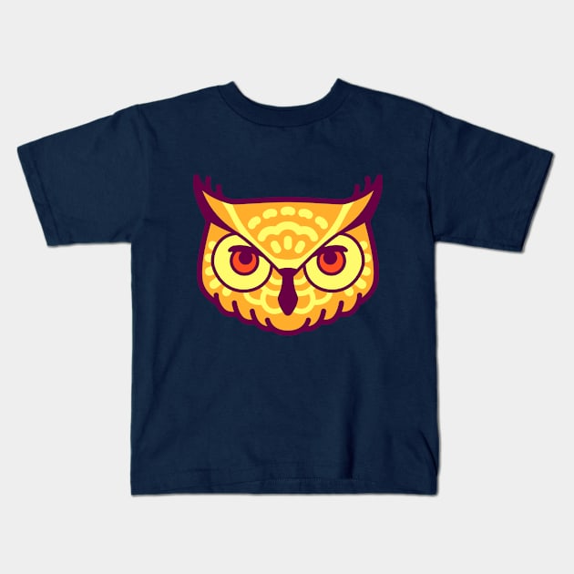 Forest Friends - Owl Kids T-Shirt by hayungs